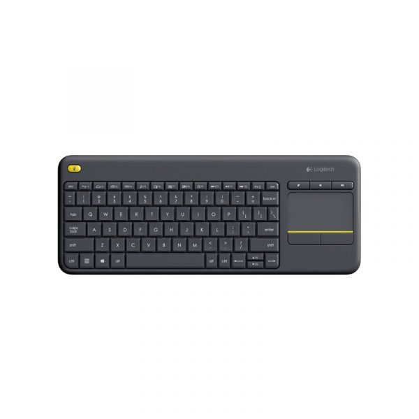 کیبورد بی سیم و مجهز به تاچ پد لاجیتک مدل K400 Plus