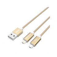 کابل میکرو USB و لایتنینگ 1.5 متری یونیتک مدل Y-C4023GD