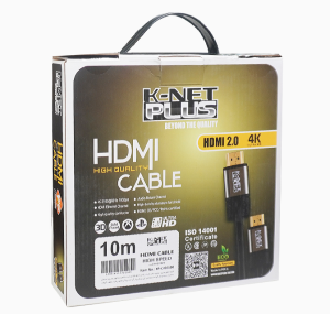 کابل HDMI v2.0 برند کی نت پلاس مدل K-NET PLUS KP-CH20100 به طول 10 متر - تصویر 3
