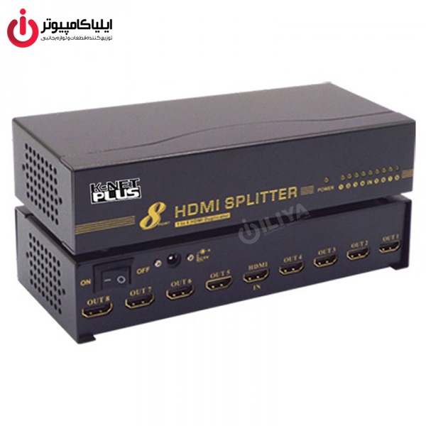 اسپلیتر 1 به 8 HDMI کی نت پلاس مدل KPS 648