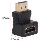 برل HDMI ماده به HDMI نر 90 درجه - تصویر 2