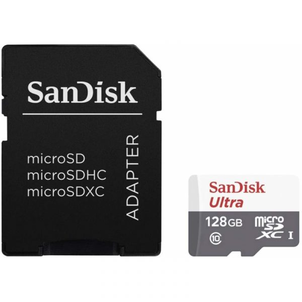 مموری کارت Micro SD C10 U1 سن دیسک ULTRA SDSQUNS-GN6TA ظرفیت 128 گیگابایت