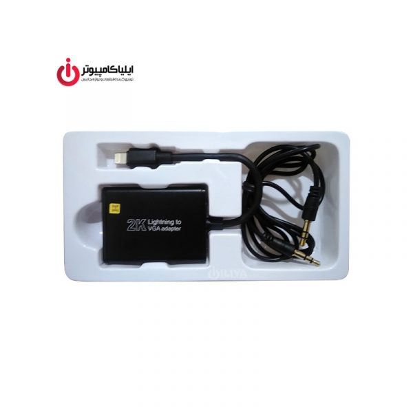 مبدل پورت Lightning به VGA + Audio
