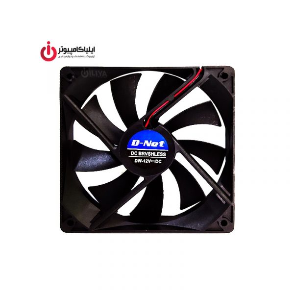 فن خنک کننده 12*12 دی نت با موتور Brvshless و قطر 2.5 سانتیمتر