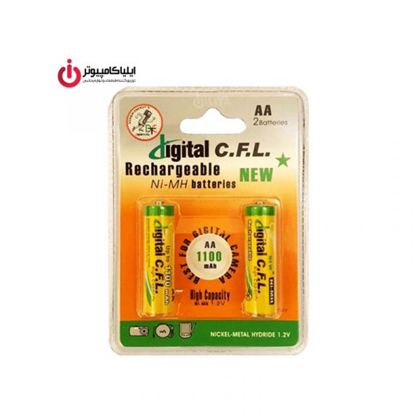 باتری قلمی Alkalain برند Digital C.F.L بسته 2 عددی