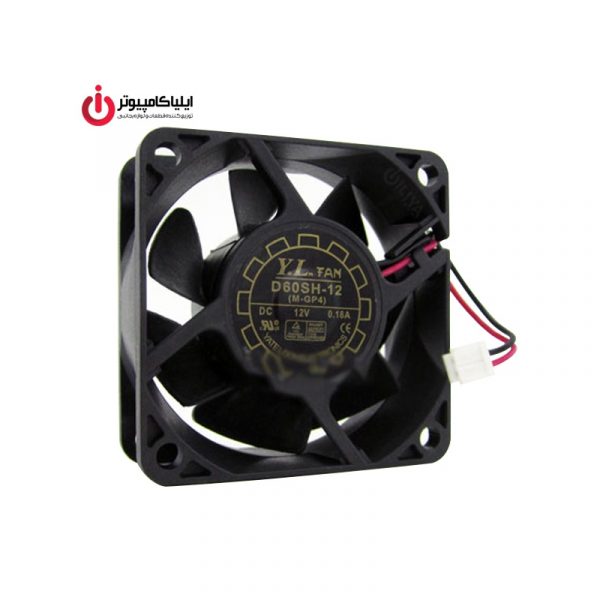 فن خنک کننده 6*6 مدل YateLoon D60SH-12 و قطر 2.5 سانتیمتر