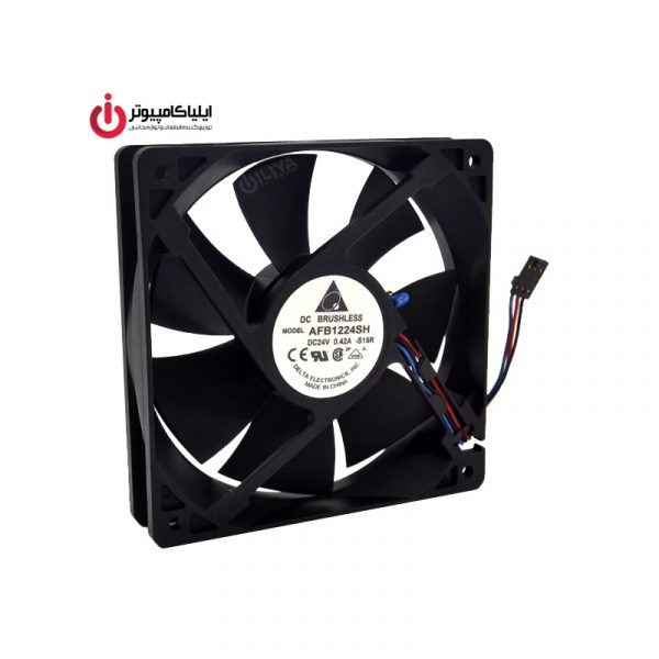 فن خنک کننده 12*12 دلتا مدل AFB1224SH با موتور Brushless و قطر 2.5 سانتیمتر