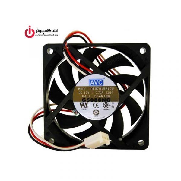فن خنک کننده 7*7 مدل AVC DE07015B12U و قطر 1.5 سانتیمتر