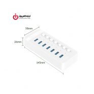 هاب USB3.0 هفت پورت اوریکو مدل CT2U3-7AB