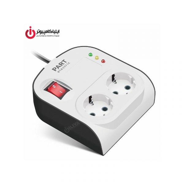 محافظ برق 2 کانال پارت الکتریک با کابل 1.8 متر مدل Part Electric 8787