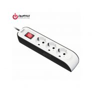 رابط برق 3 کانال پارت الکتریک با کابل 1.8 متر مدل Part Electric 8760