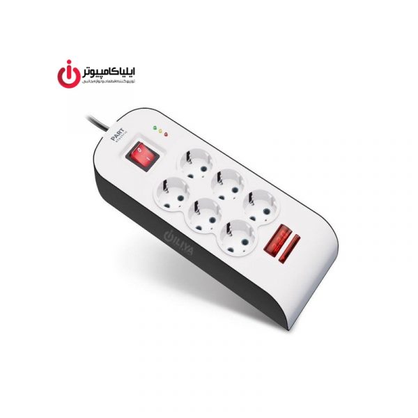 محافظ برق 6 کانال پارت الکتریک با کابل 3 متر مدل Part Electric 8795