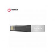 فلش مموری OTG USB3.0 Lightning سن دیسک مدل SDIX40N-256G-GN6NE ظرفیت 256 گیگابایت
