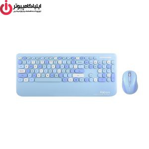 کیبورد و ماوس بی سیم هترون مدل HKCW350