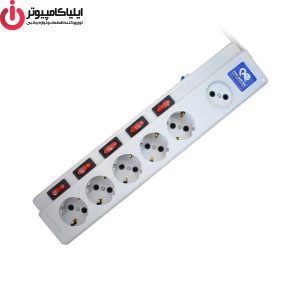 چندراهی برق پارت الکتریک مدل 5+1 کد 2095