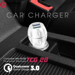 شارژر فندکی تسکو مدل TCG 28 به همراه کابل تبدیل microUSB