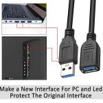 کابل افزایش طول USB3.0 تی سی تراست مدل TC-U3CF30 طول 3 متر