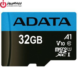 کارت حافظه microSDXC ای دیتا مدل Premier کلاس 10 استاندارد GUICL10 A1-RA1 ظرفیت 32 گیگابایت