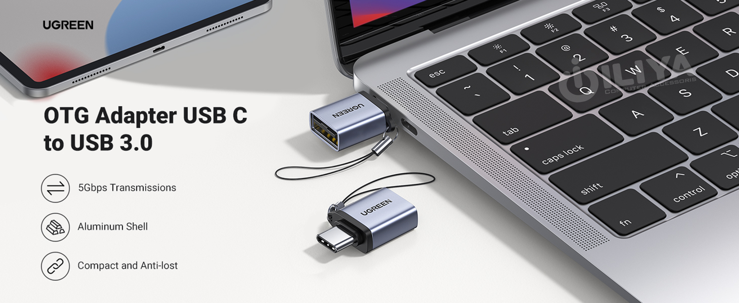 مبدل USB به Type-C یوگرین مدل UGREEN US270-50283