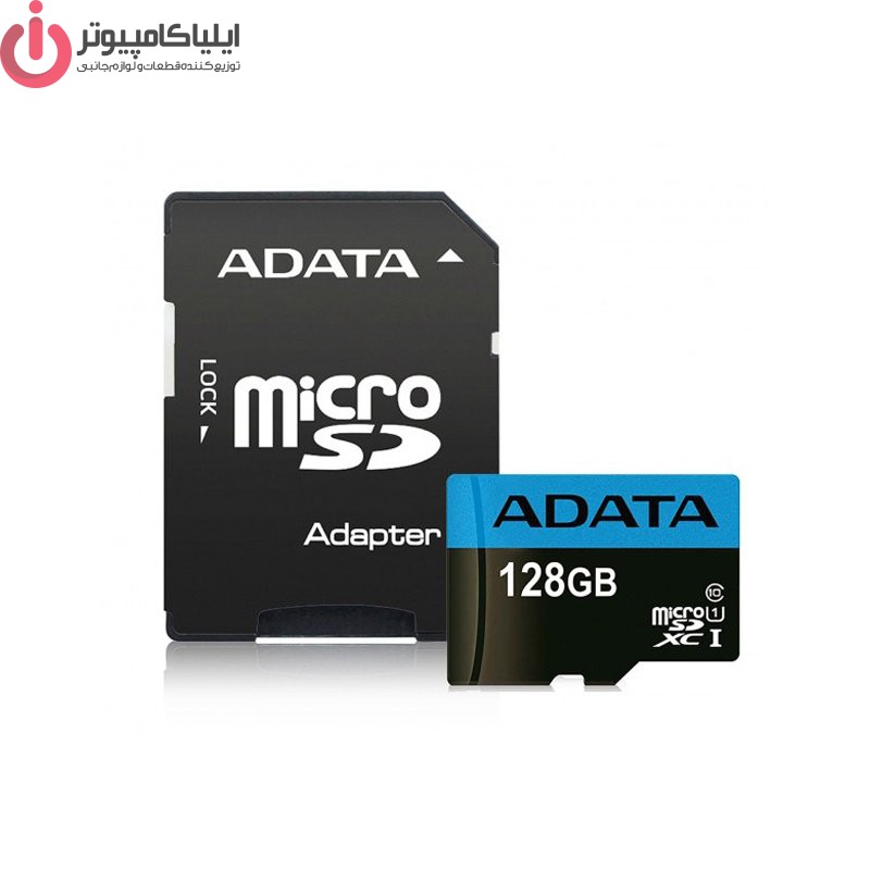 4187556 کارت حافظه microSDXC ای دیتا مدل Premier کلاس 10 استاندارد GUICL10 A1-RA1 ظرفیت 128 گیگابایت - تصویر 1