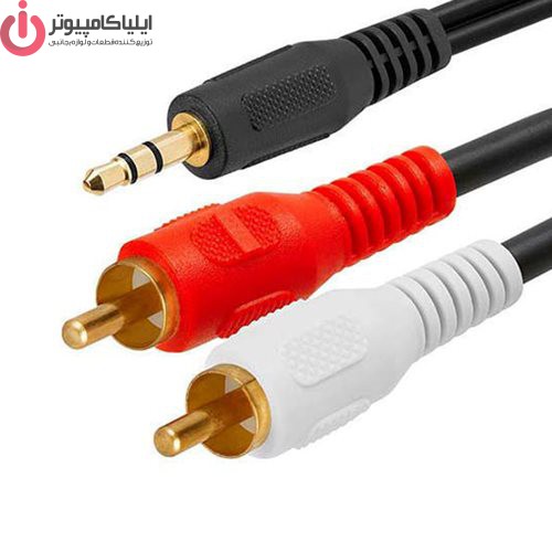 4c8e33 کابل صدا 1 به 2 جک 3.5 میلی متری ELEVEN به طول 1.5 متر - تصویر 1