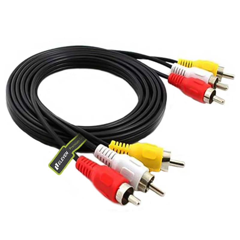 795e8d146b34f657164f4de9c8ff89399eb1258a_1664187820 کابل 3 به 3 RCA برند ELEVEN طول 1.5 متر - تصویر 1