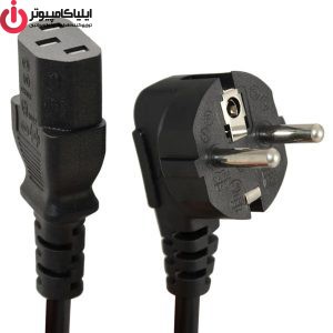 کابل برق سه پین منبع تغذیه کامپیوتر کی نت مدل EU-C13 طول 1.5 متر