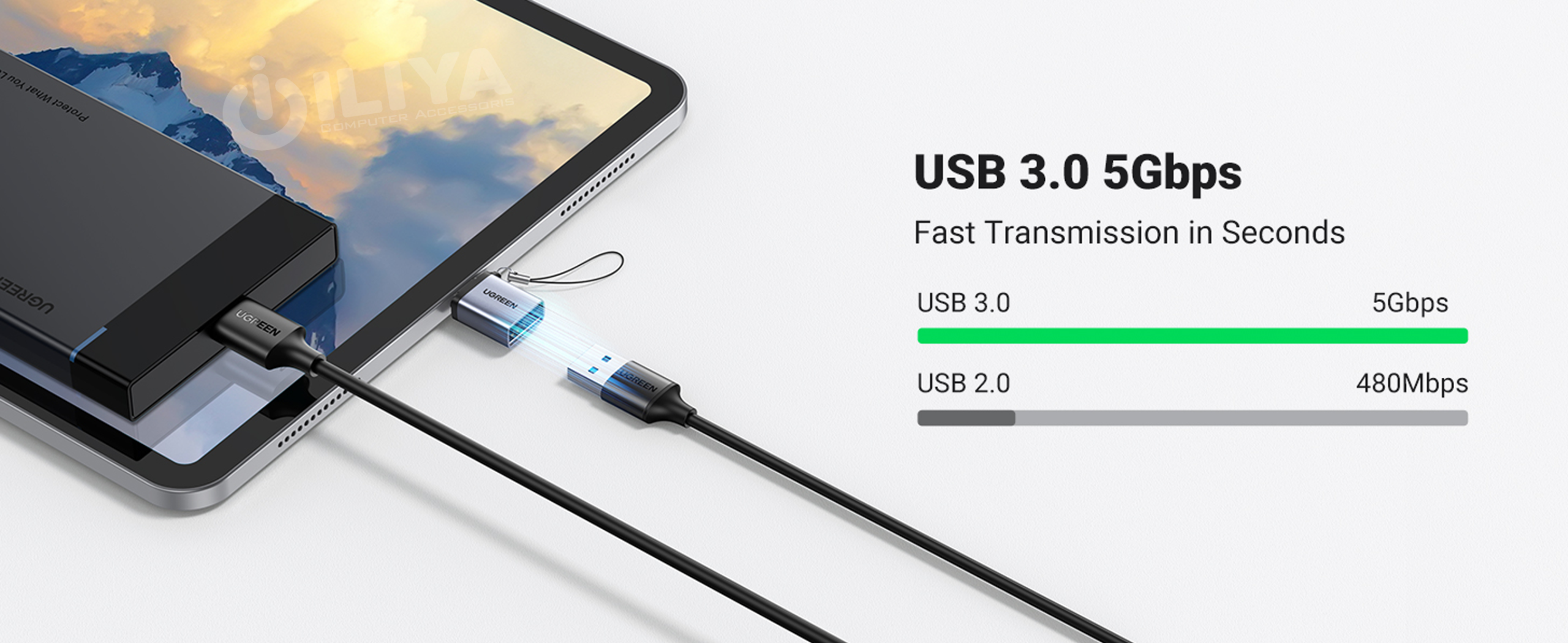 مبدل USB به Type-C یوگرین مدل UGREEN US270-50283