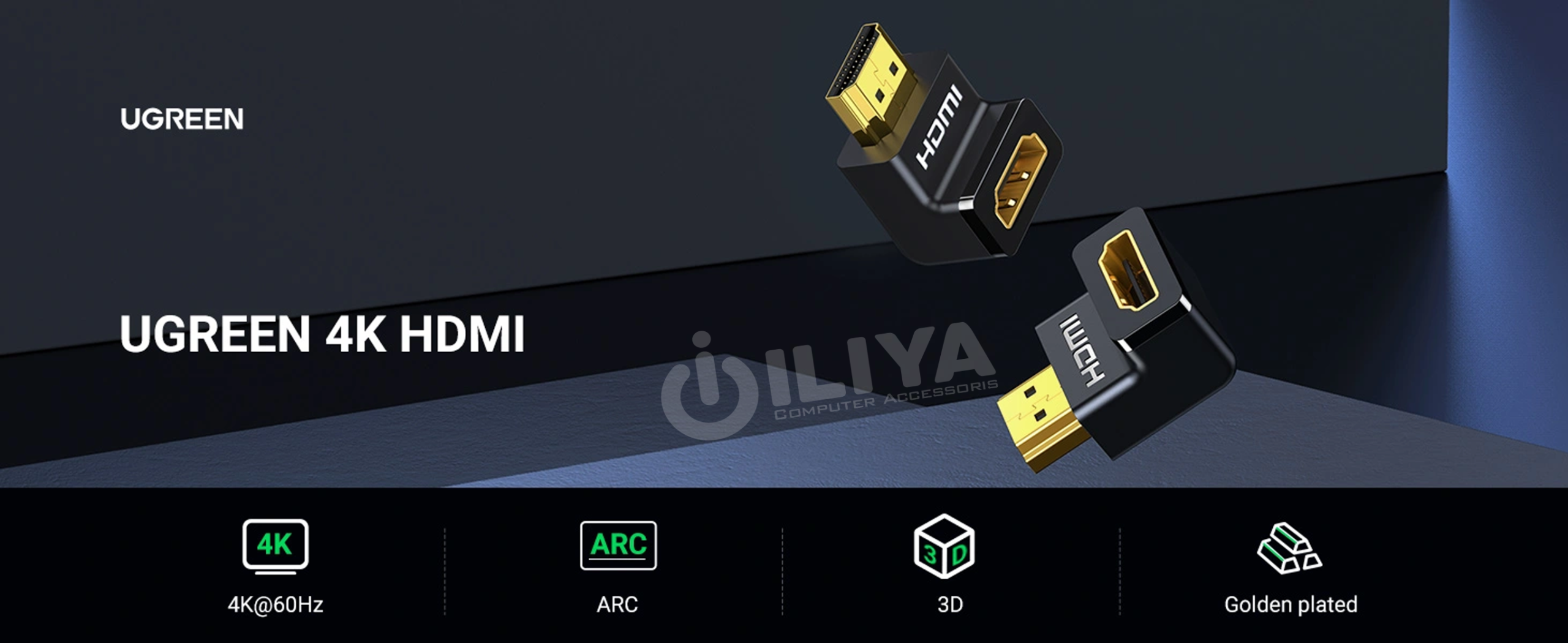 تبدیل برل نری به مادگی HDMI یوگرین مدل UGREEN HD112-20109