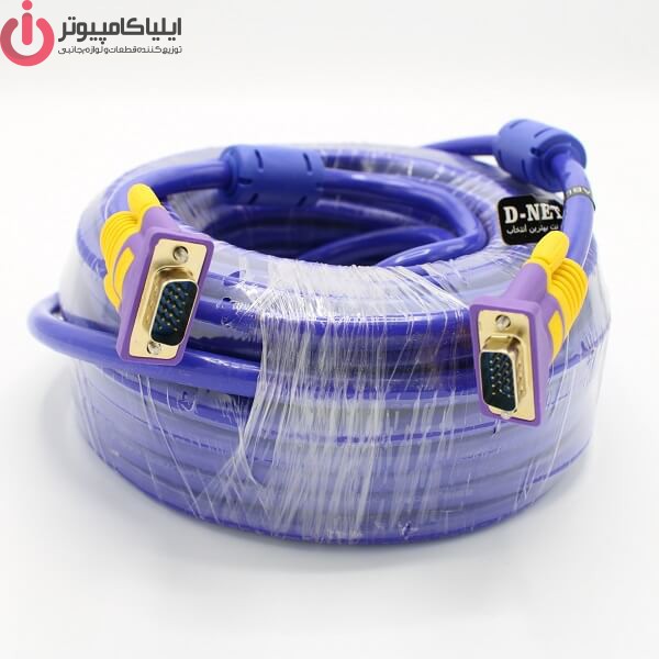 VGA-1-5 کابل تصویر 9 + 3 VGA طول 20 متر برند D-NET - تصویر 1