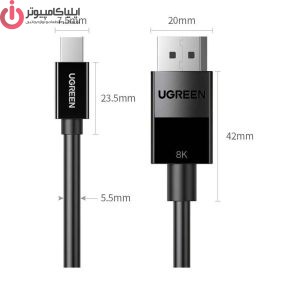 کابل مانيتور Mini Display to Display مدل UGREEN DP117-80663 - تصویر 2