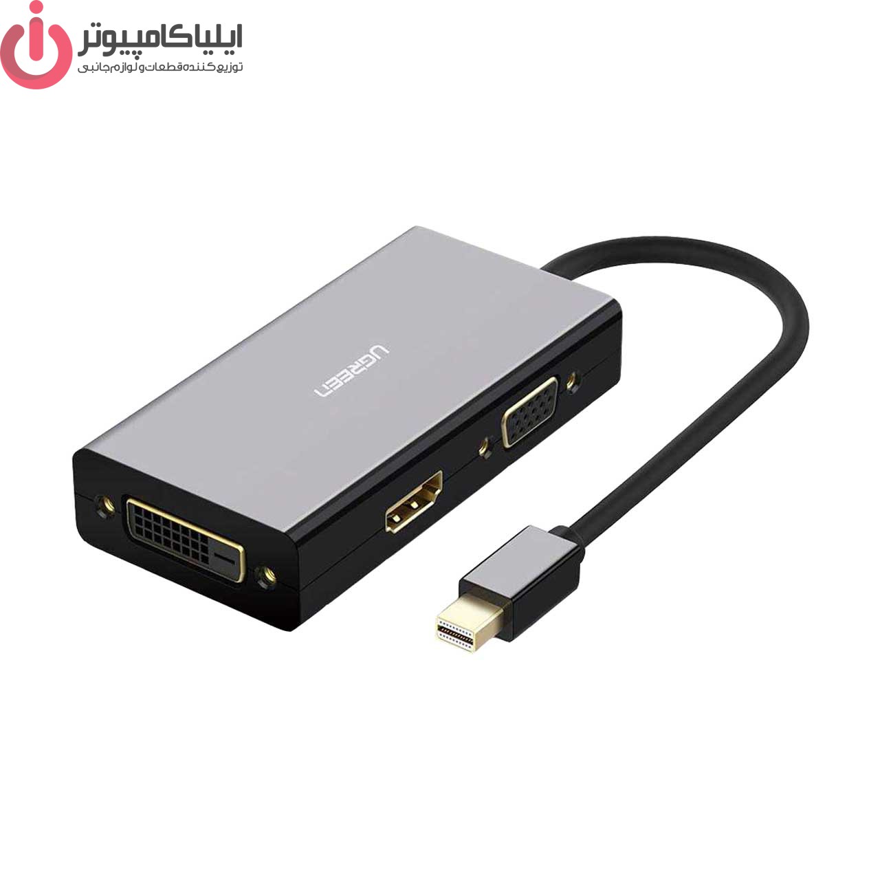 مبدل Mini Display Port به HDMI/DVI/VGA یوگرین مدل 20418 مبدل Mini Display Port به HDMI/DVI/VGA مدل UGREEN MD114-20418