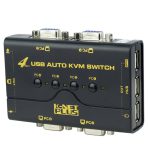 سوییچ KVM چهار پورت کی نت پلاس مدل KP-U624 با کابل USB + VGA - تصویر 2