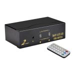 سوئیچ KVM VGA دو پورت فرانت مدل FN-K2US به همراه ریموت