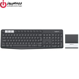 کیبورد لاجیتک مدل K375s MULTI-DEVICE به همراه پایه نگهدارنده گوشی موبایل و تبلت