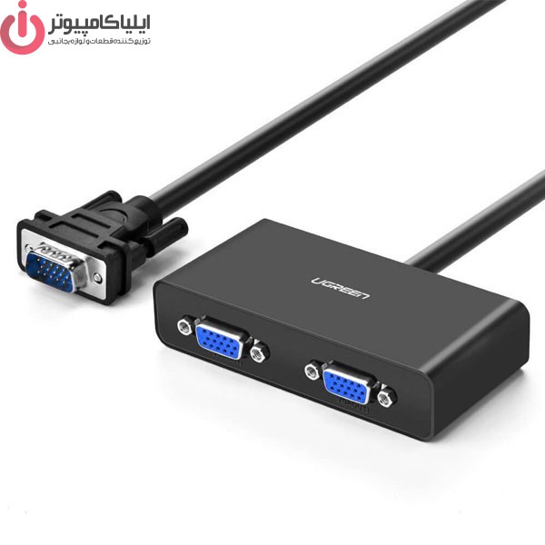iliya2432 اسپلیتر 1 به 2 درگاه VGA برند یوگرین مدل 40254-20918 - تصویر 1
