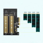 مبدل M.2 M-Key+M.2 B-Key به PCle 3.0 4X یوگرین مدل CM302-70504