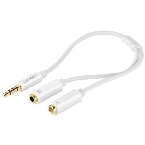 کابل تبدیل 1 به 2 صدا 3.5 میلی متری یوگرین مدل UGREEN AV141-10789