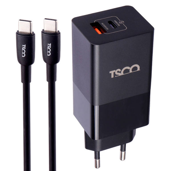 شارژر دیواری تسکو مدل TTC 67 به همراه کابل تبدیل USB-C شارژر دیواری تسکو مدل TTC 67 به همراه کابل تبدیل USB-C