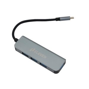 هاب 4 پورت USB3.0 الون مدل ELEVEN H801 با اتصال TYPE-C