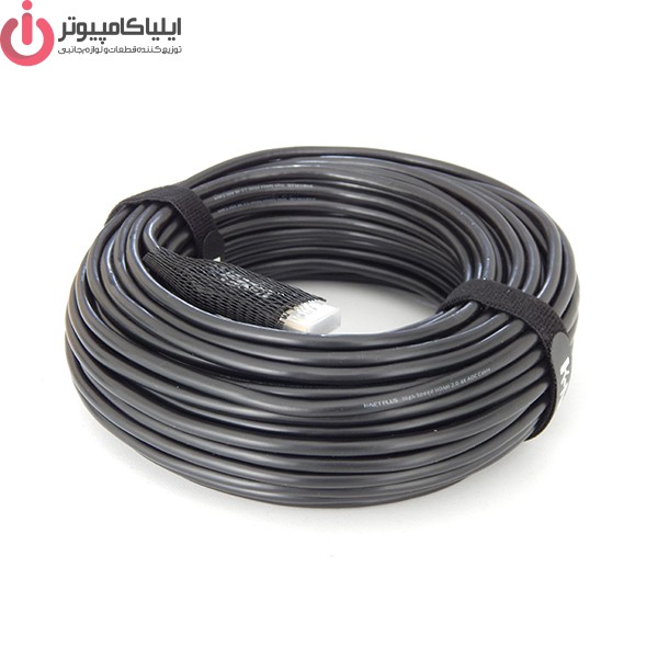 e33ef6 کابل HDMI 2.0 کی نت پلاس مدل KP-CHAOC1000 طول 100 متر - تصویر 1