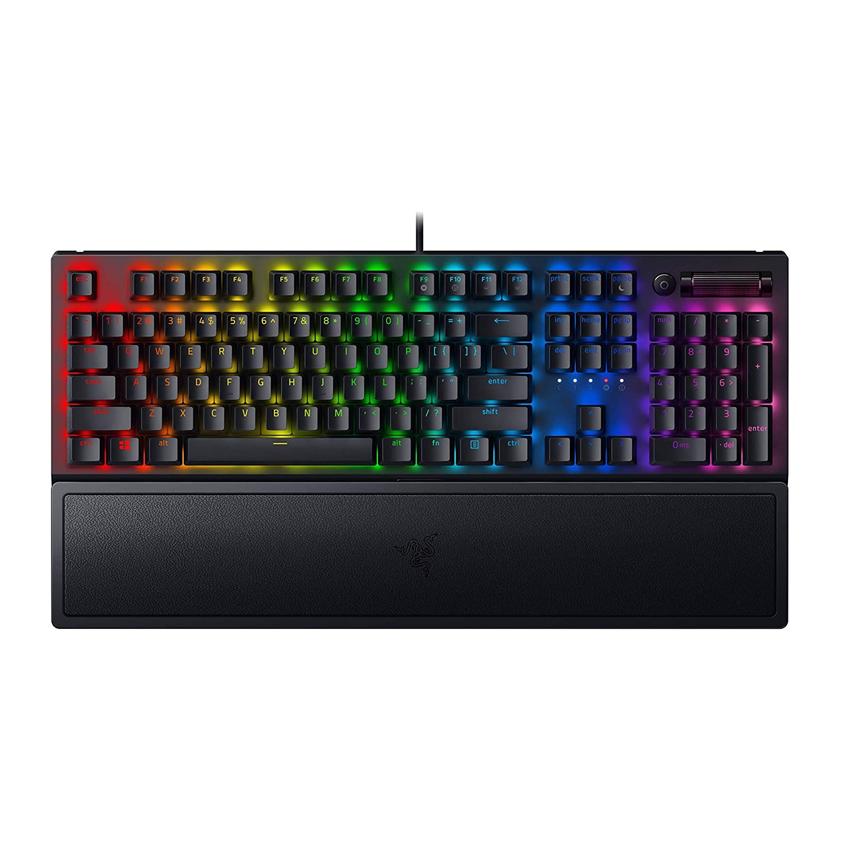 کیبورد مخصوص بازی ریزر مدل BLACKWIDOW V3 Chroma RGB With Green Switch کیبورد مخصوص بازی ریزر مدل BLACKWIDOW V3 Chroma RGB With Green Switch