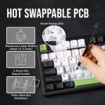 کيبورد گیمینگ سيم دار ، وايرلس و بلوتوثی آئولا مدل AULA F99 Gray Switch - تصویر 11