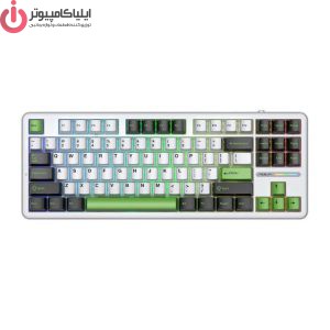 کيبورد سيم دار، وايرلس و بلوتوث گیمینگ آئولا مدل AULA F87 با سوئیچ Gray