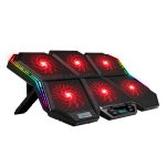 خنک کننده لپ تاپ کول‌کلد مدل CoolCold K40 RGB پنج فن با تنظیم ارتفاع