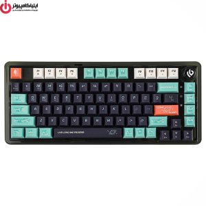 کيبورد گیمینگ سيم دا،وايرلس و بلوتوثی AULA K81 Mechanical سوئیچ سفید