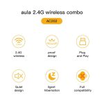 کيبورد و موس وايرلس AULA AC202 - تصویر 3