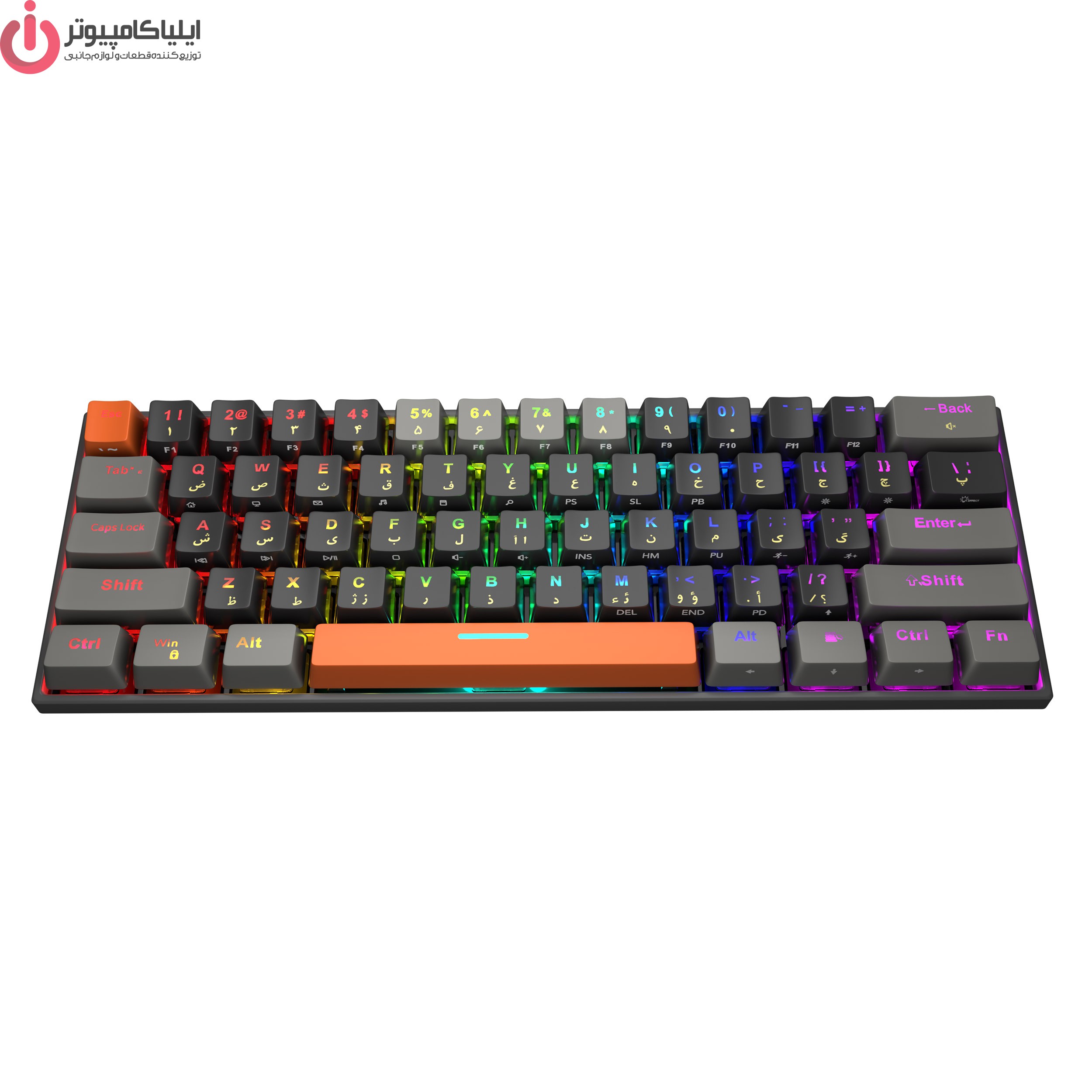 tsco GK 8161-3 کيبورد سيم دار TSCO GK 8161 Gaming Mechanical