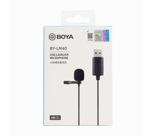 میکروفن یقه ای برند بویا مدل BOYA BY-LM40 USB - تصویر 3