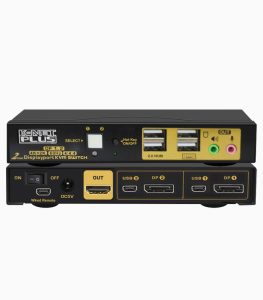کی وی ام سوئیچ 2 پورت Display اتوماتیک کی نت پلاس مدل KP-SWKDP02 - تصویر 5